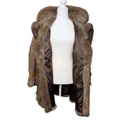 Rabbit Fur Double-Breasted Jacket