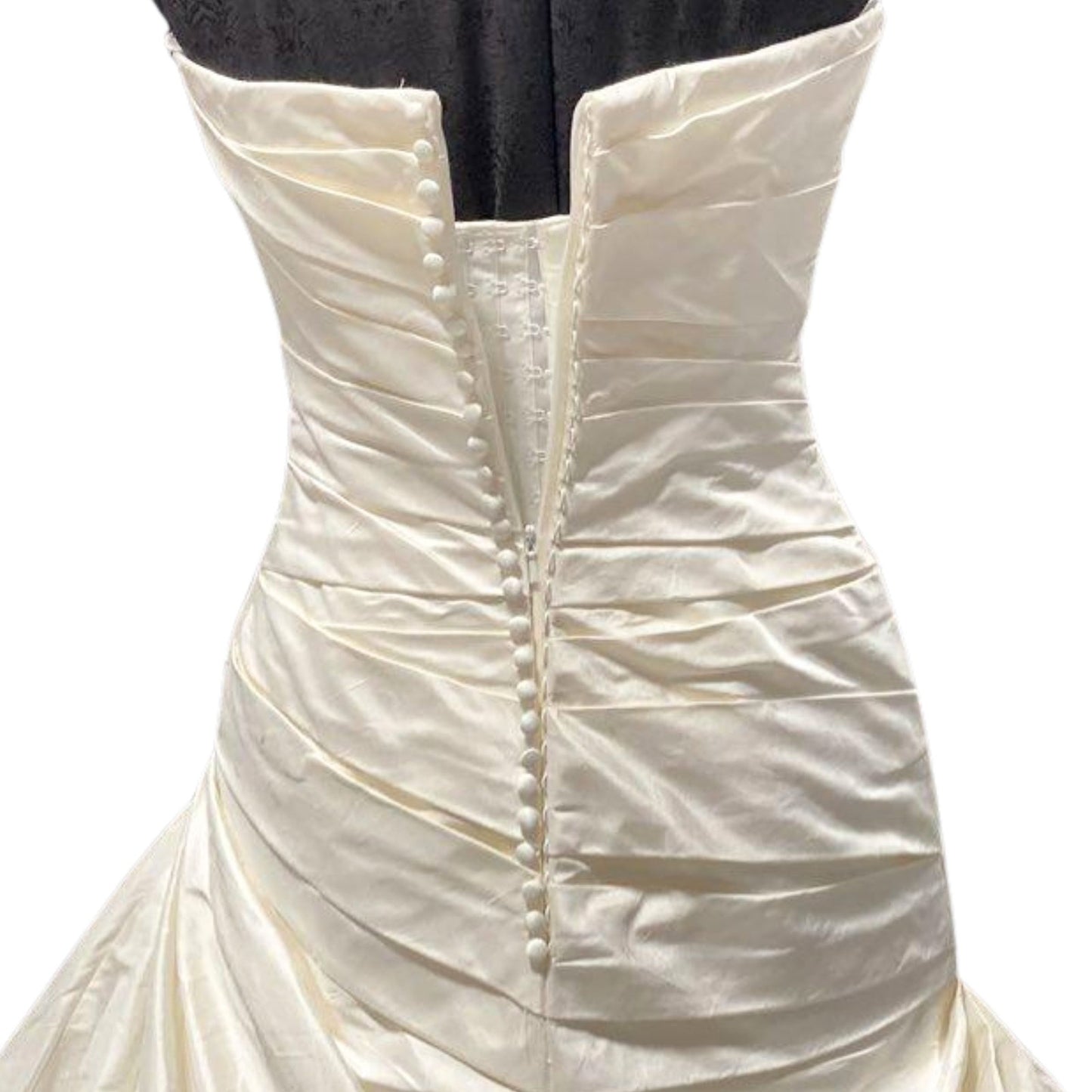 Pronovias Hawaii Silk Dupioni Wedding Dress Off-White NWT Size 4