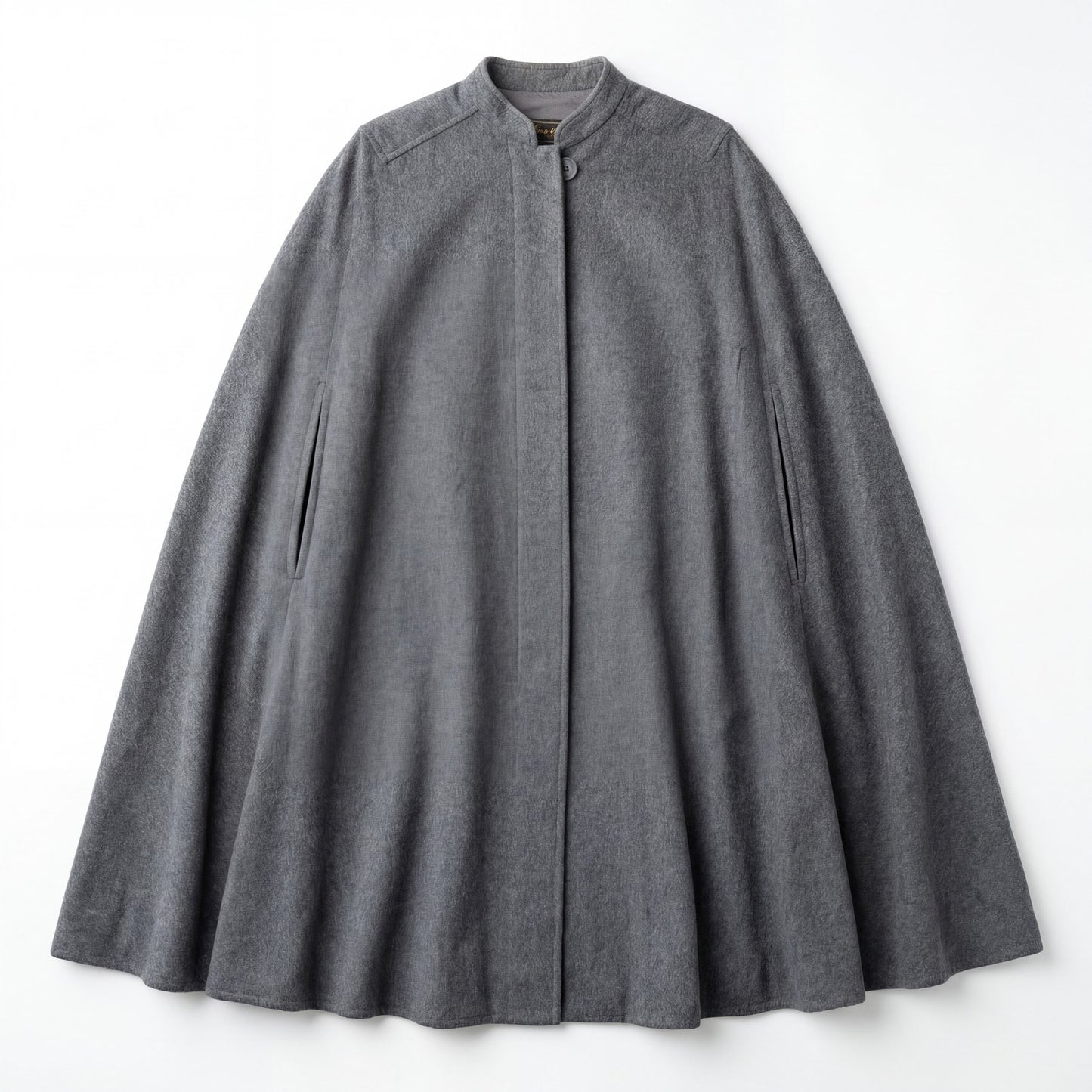 Casa Seseña Merino Wool Cape Grey Spanish Heritage Cape One Size