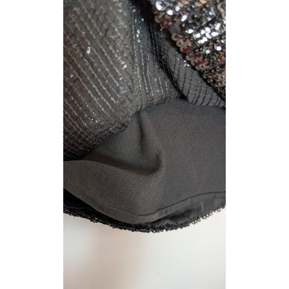 NBD Revolve Sequin Feather Black Mini Dress