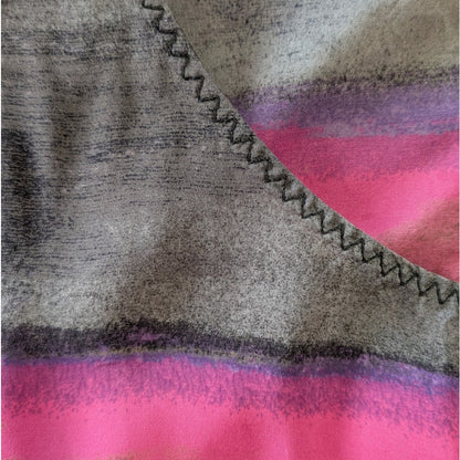 100% Silk Rachel Rachel Roy Asymmetric Abstract Watercolor Silk Dress | Size S