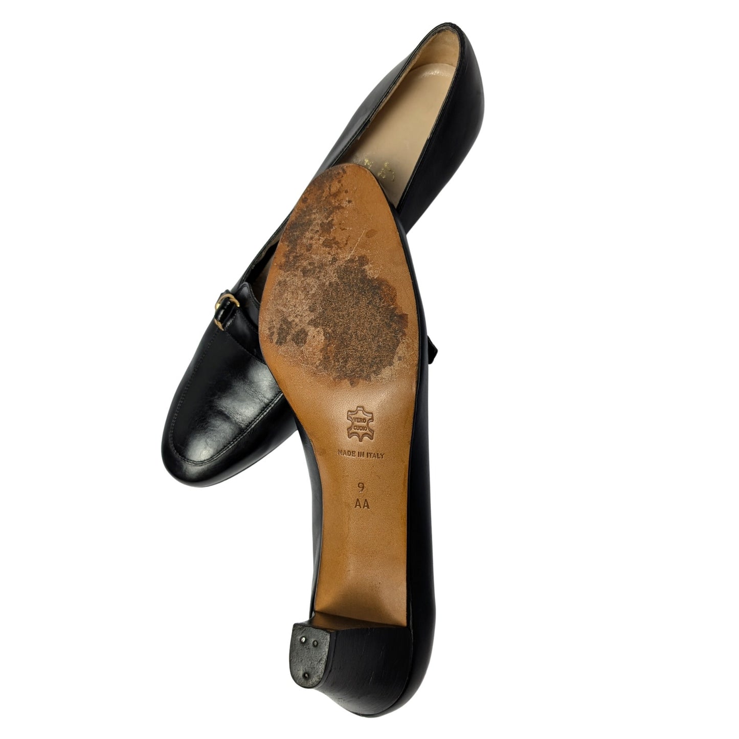 Salvatore Ferragamo Black Leather Pumps