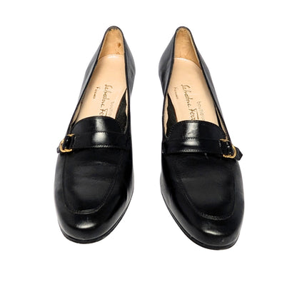 Leather Black Pumps Salvatore Ferragamo | 9 AA