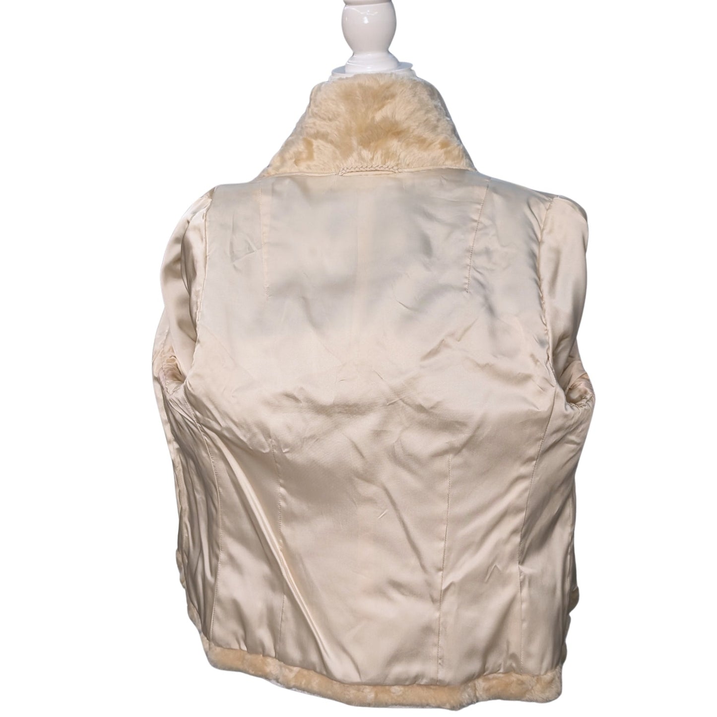 Vintage Shearling Jacket with Leather Accents