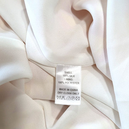 100% Silk Olivia Rubin Pink Yellow Harlequin Diamond  Slip Maxi | US 4 | Spaghetti Straps