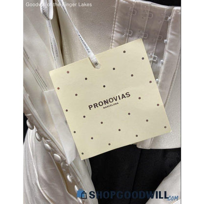 Pronovias Hawaii Silk Dupioni Wedding Dress Off-White NWT Size 4