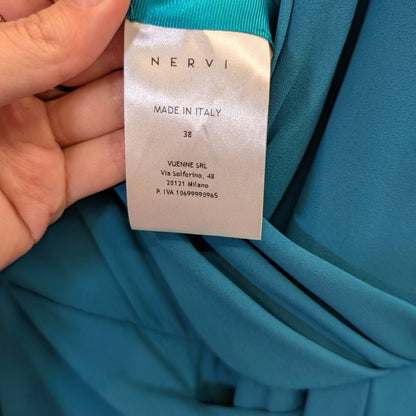 NWT Nervi Pami Dress — Sequin & Ostrich Feather Cuffs — IT 38 / US 2
