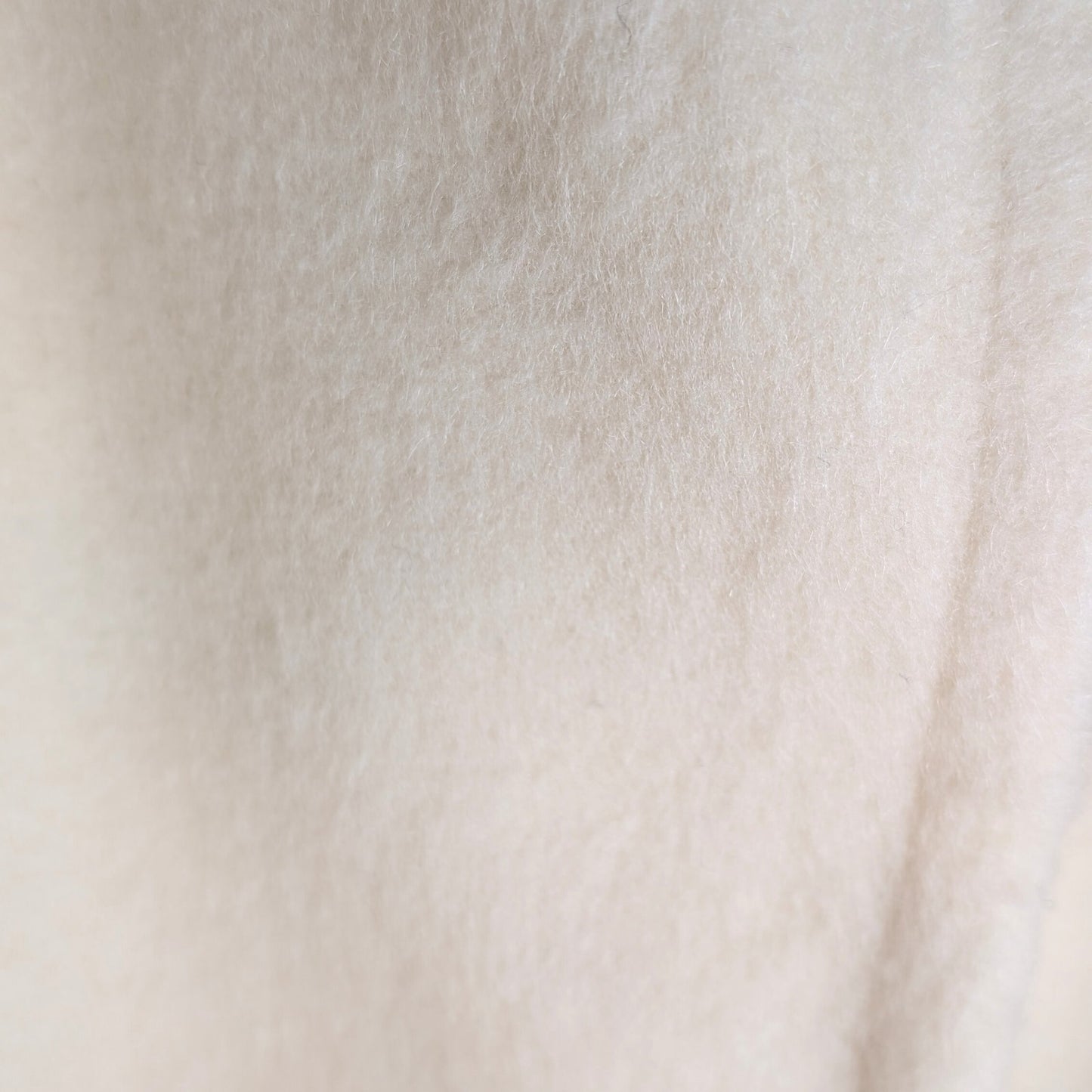 Vintage Windermere Cream Wool A-Line Coat with Detachable Fox Fur Collar
