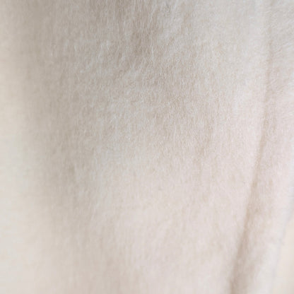 Vintage Windermere Cream Wool A-Line Coat with Detachable Fox Fur Collar