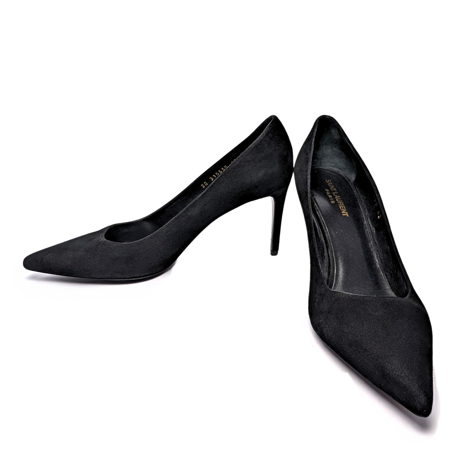 Saint Laurent pumps, Anja 105, YSL suede heels, Saint Laurent heels size 42, black designer pumps, Saint Laurent stiletto, black suede pumps, pointed toe suede pumps, designer high heels, Saint Laurent Anja, black suede stilettos, YSL, pointed toe heels, Saint Laurent shoes women, size 42 stiletto, pumps, YSL black shoes, classic black pumps, elegant dress shoes, suede stiletto heels, women's shoes for men, stiletto for men, men heels, Zoe Suede Pump, Anja 105, Zoe 85