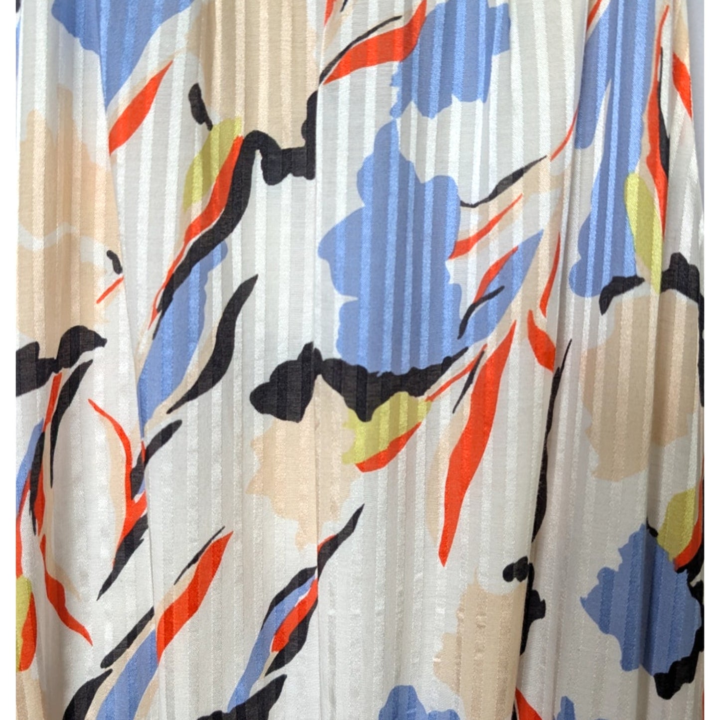 Joie 60% Cotton 40% Silk Abstract Print Tiered Halter Maxi Dress