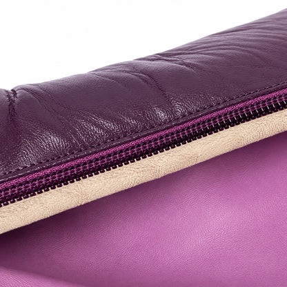 100% Genuine Leather Jill Stuart Italy Plum Purple Leather Knee High Boots Size 8 Pointed Toe Stiletto
