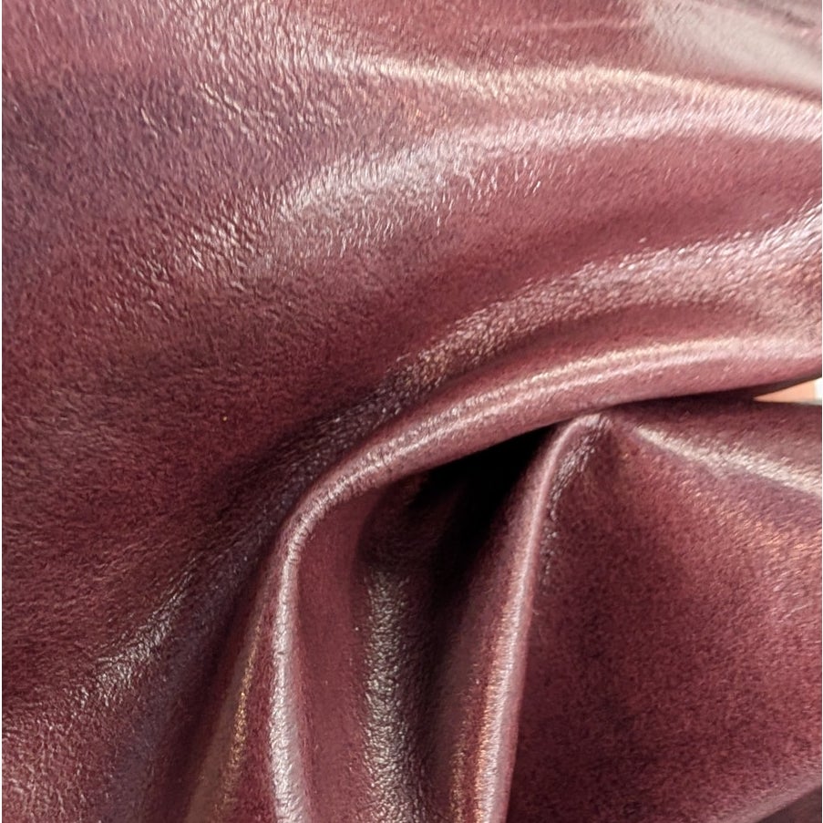 Wilsons Maxima Burgundy Genuine Leather Pants Bootcut 5 Pocket Size 12 NWT