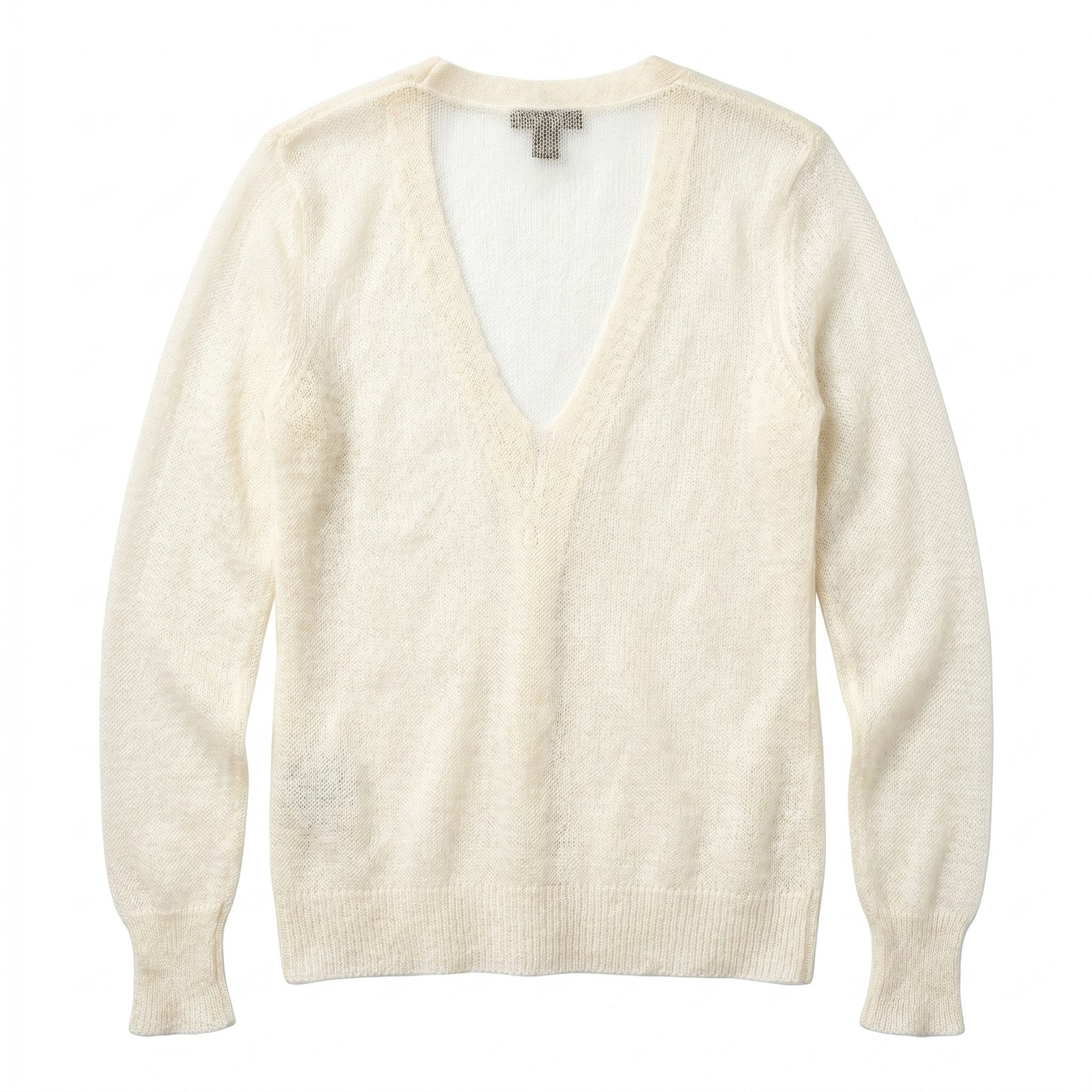 J.Jill S Ivory Open-Knit Mohair Cardigan