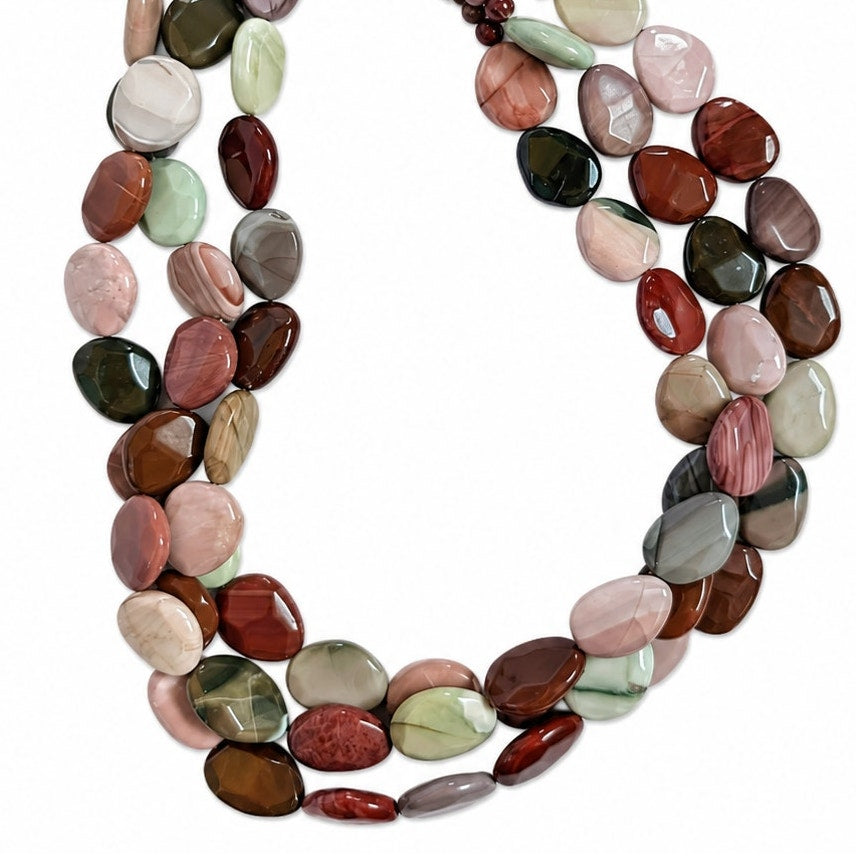 Jay King Multi-Color Jasper Statement Necklace 925 Sterling Silver 19.5"