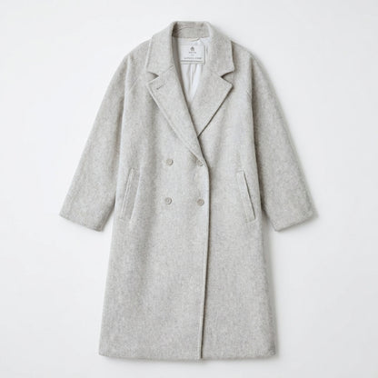 Babaton Aritzia Slouch Coat Wool Cashmere Light Heather Grey Size 3