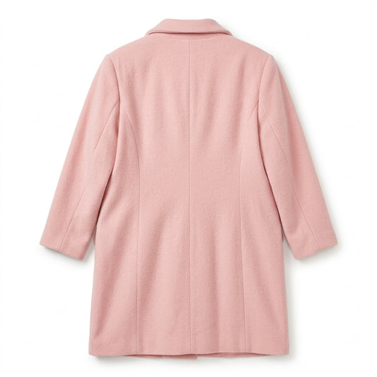 Blush Pink Wool Coat