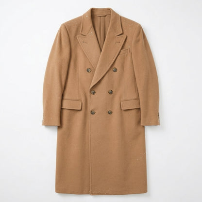 Tempo Europe by London Fog Camel Wool Coat with Austrian Crystal Embellishment
