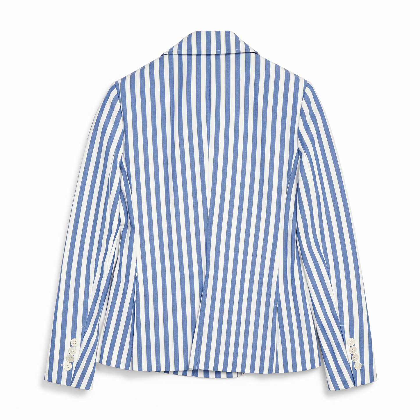 NWT Cotton Blue & White Striped Double-Breasted Blazer Polo Ralph Lauren | XS