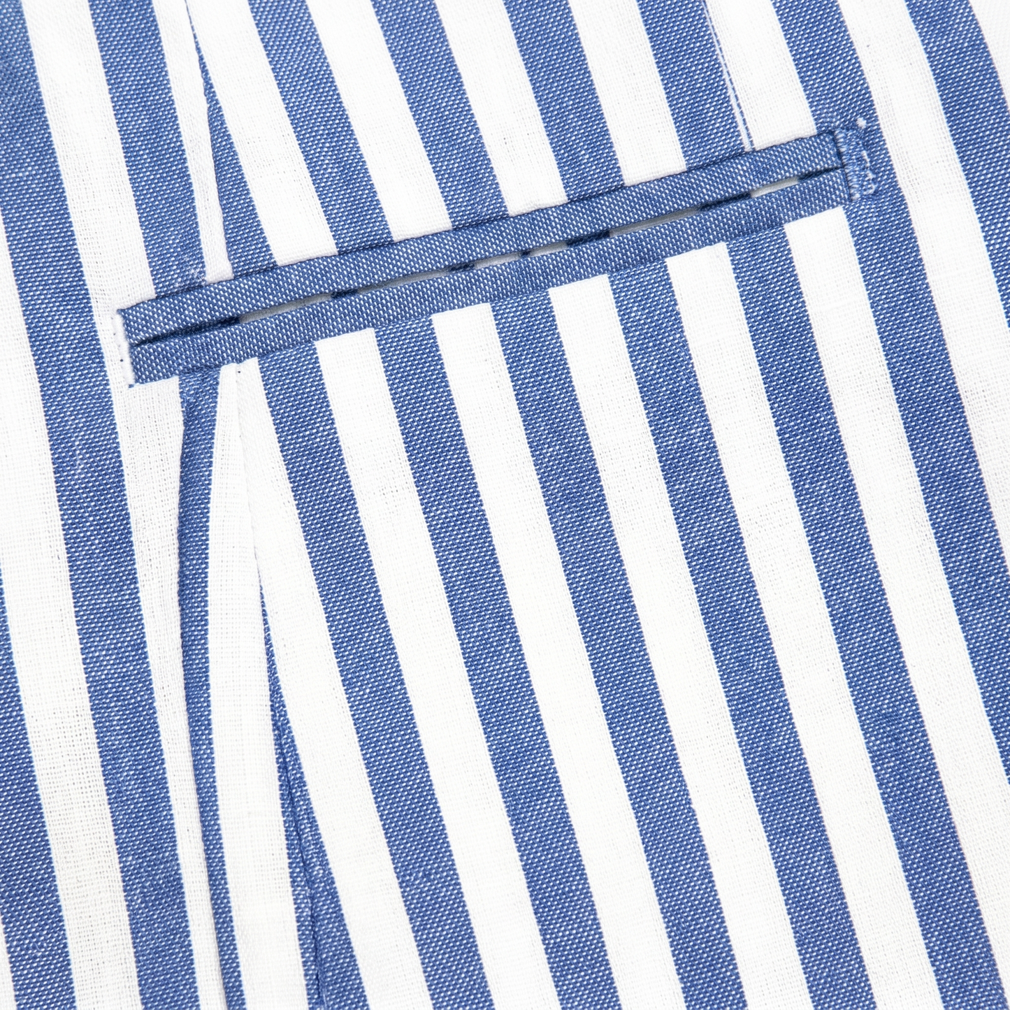 NWT Cotton Blue & White Striped Double-Breasted Blazer Polo Ralph Lauren | XS