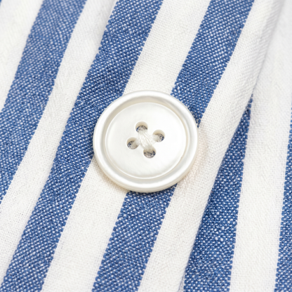 NWT Cotton Blue & White Striped Double-Breasted Blazer Polo Ralph Lauren | XS