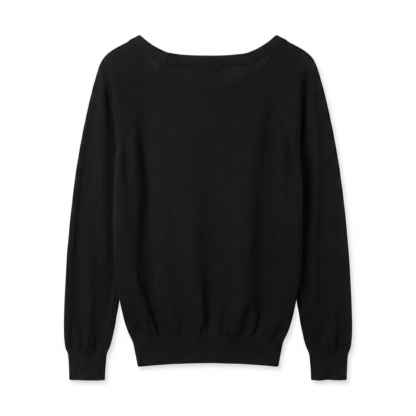 NWT Townsen Color-Block Sweater 100% Lamb Leather Panel | Black Cream
