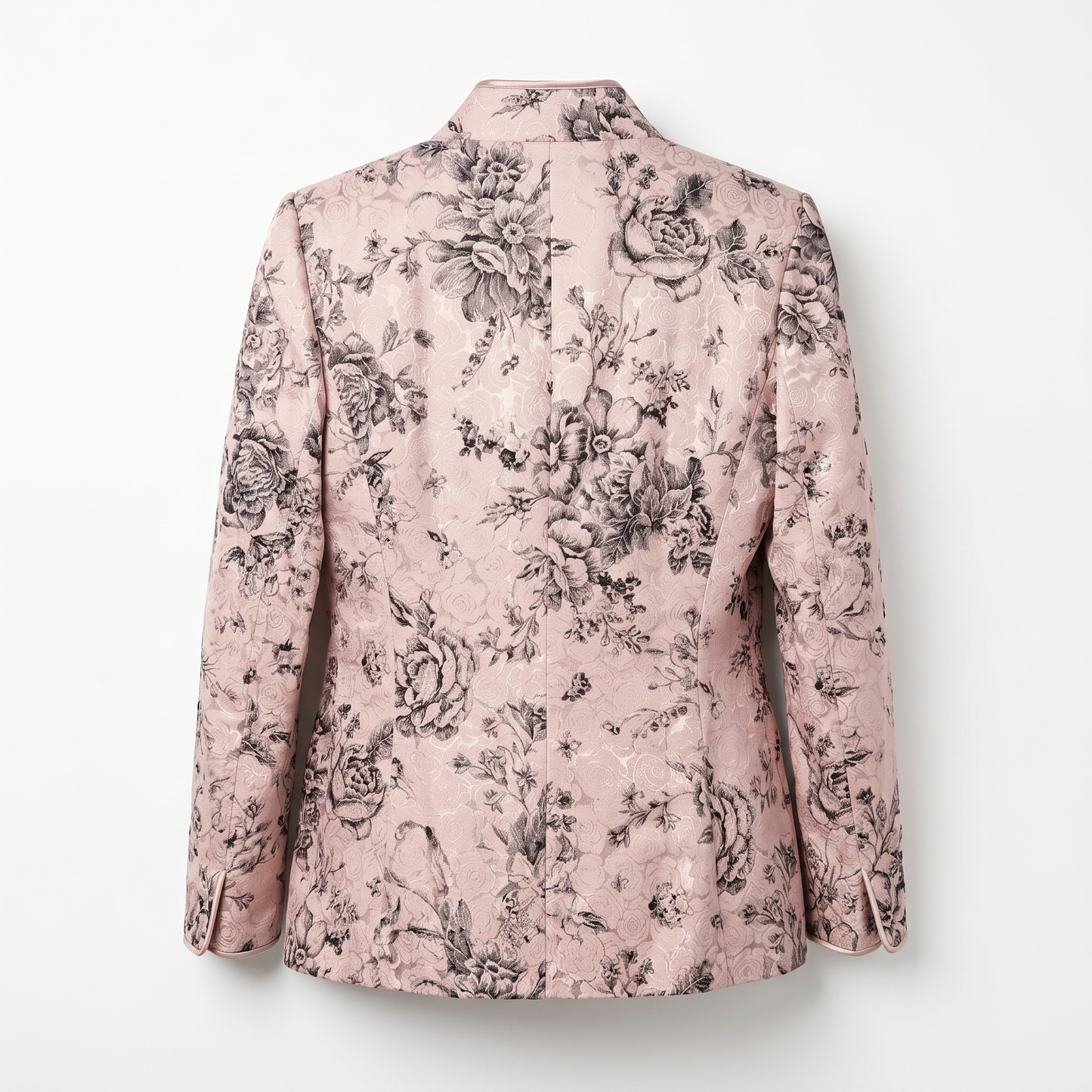 NWT Silk Cotton Pearly Pink Floral Blazer Linda Allard Ellen Tracy | 8